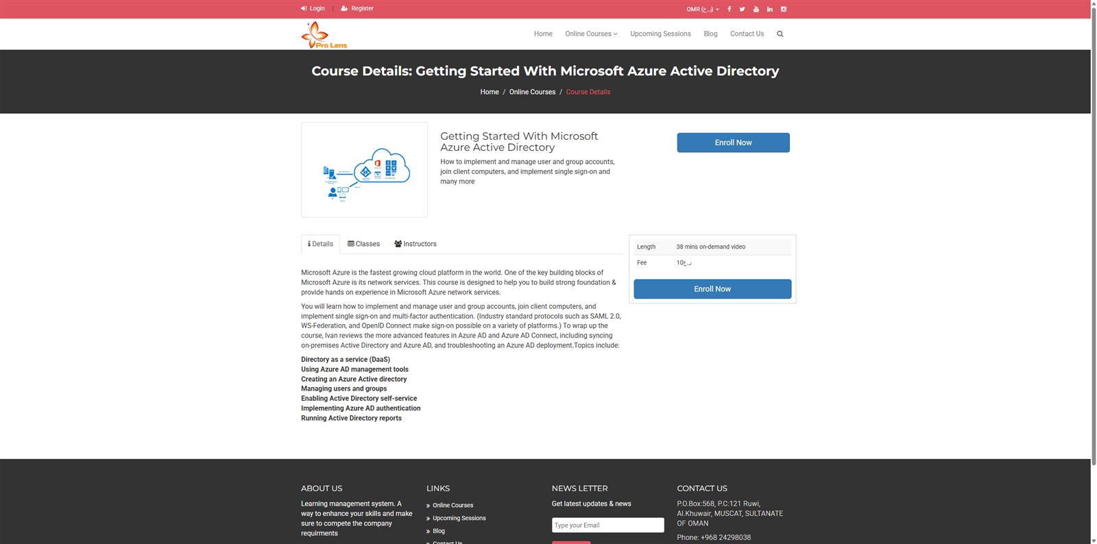 LMS — Course details