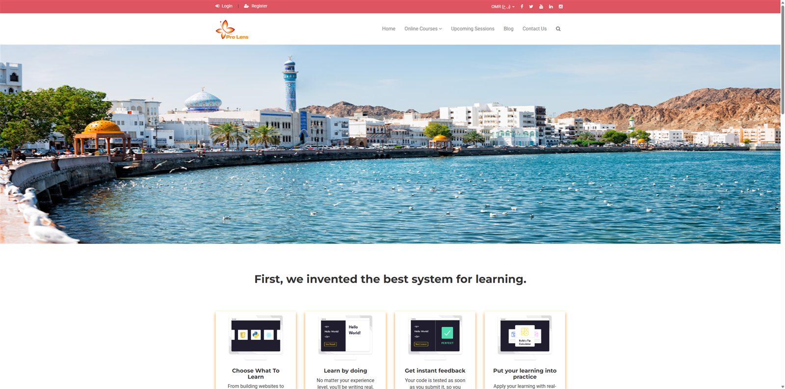 Virtual Training Management System dashboard