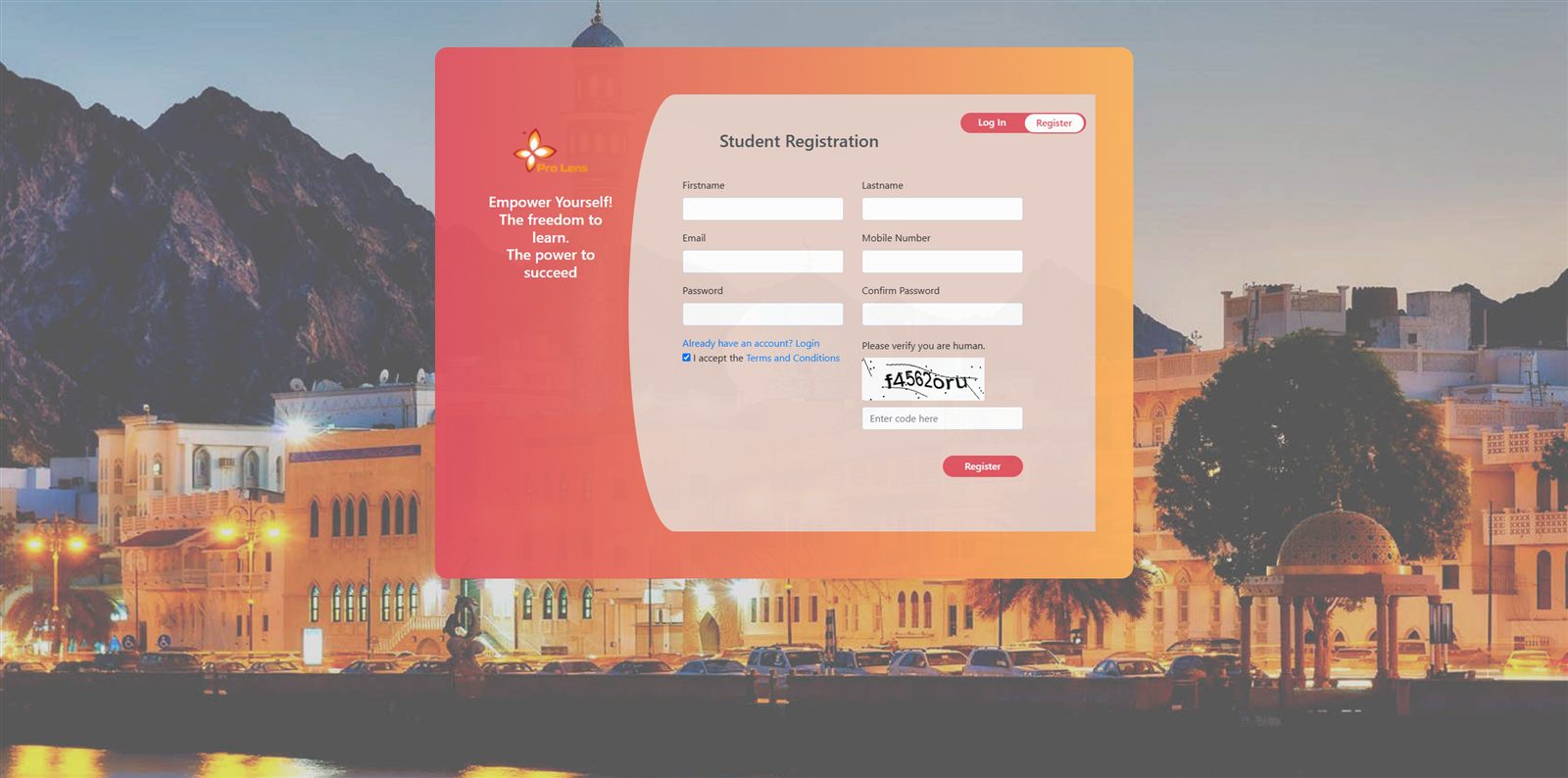 LMS — Register student